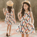 dress abstract line colour (122206) dress anak perempuan